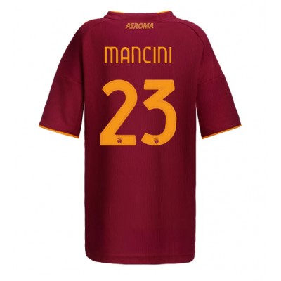 AS Roma Gianluca Mancini #23 Domaci Dres za Ženska 2025-26 Kratak Rukav AS Roma Gianluca Mancini #23 Domaci Dres za Ženska 2025-26 Kratak Rukav